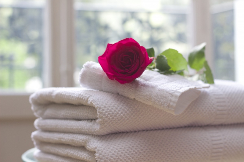 chambre-hote-LA ROQUE ESCLAPON-min_towel_rose_clean_care_salon_spa_white_bath-731641